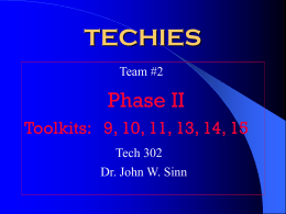 Team 2 Techies phase example