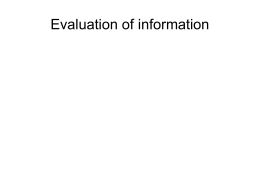 Evaluation of Information (Abda Anne)