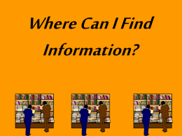 Where Can I Find Information? - Vermilion Parish School District