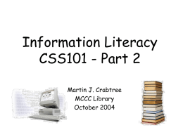css101 second part - Mercer County Community College