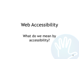 Web Accessibility - Accessibility Works