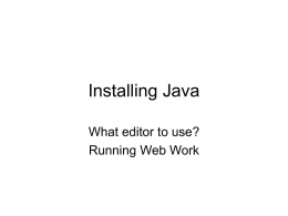 Installing Java