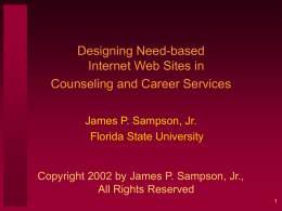 Design Strategies for Internet Web sites