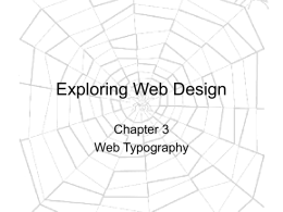 Exploring Web Design Ch 03