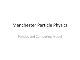 Implementation - University of Manchester
