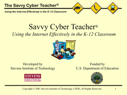 Savvy Cyber Teacher
