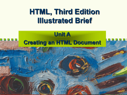Create an HTML Document