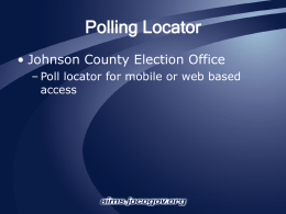 Polling Locator - AIMS