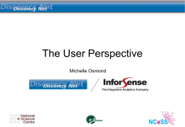 The User Perspective