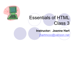 Introduction to (X)HTML
