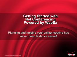 Getting Started with Net Conferencing