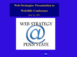 WSTweb2001 - Penn State University