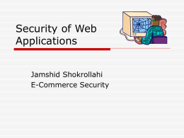 Web-applications security