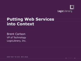 Web Services In Context