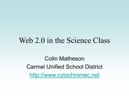 Web 2.0 in the Science Class