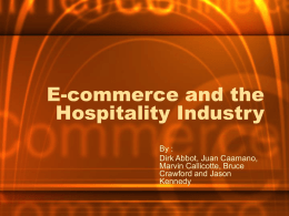 E-commerce and the Hospitality Industry
