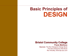 Basic Principles of DESIGN - Bristol Community College