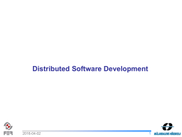 Distributed Software Development