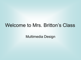 MD Welcome PowerPoint