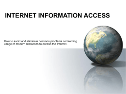 internet information access