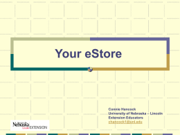 Your "e" Store