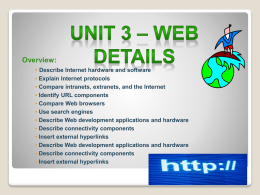 Web site development application