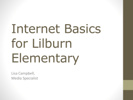 Internet Terms - Lilburn Elementary School