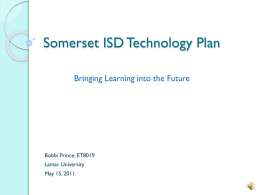 Somerset ISD Technology Plan