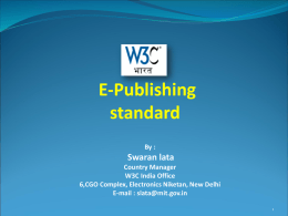 8. E-Publishing standard