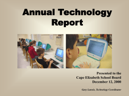 PowerPoint Presentation - Annual Technology Report 12/2000