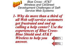Blue Cross - AT&T Wireless and CitiStreet: Development
