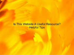 Is This Website A Useful Resource? Helpful Tips A Useful Website