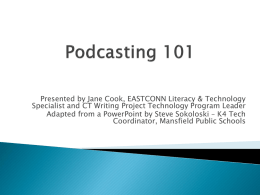 Podcasting 101 - Tech SI Wiki