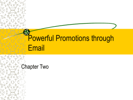 Email Marketing Presentation Two