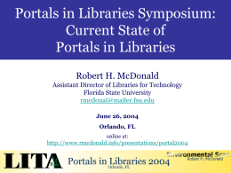 Portals - American Library Association