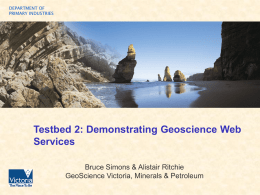GeoSciML = GeoScience Markup Language An international (IUGS