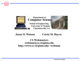site visit - University of Virginia