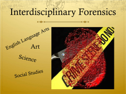 Forensics PowerPoint - The Enchanted Librarian
