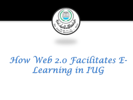 IUG Emerging Web Technology in Education