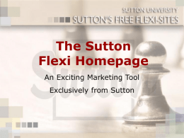 The Sutton Flexi Homepage