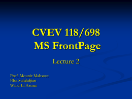 Internet Lecture 2