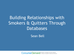 Sean Bell - Consumer Demand