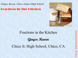 Ginger Raven, Chico Junior High School
