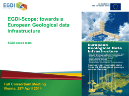 towards a European Geological data Infrastructure