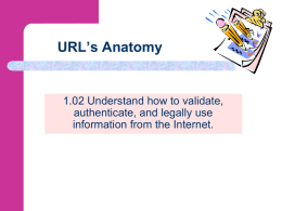 URL`s Anatomy Protocol