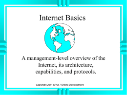 Internet Basic Training - Learning Management System