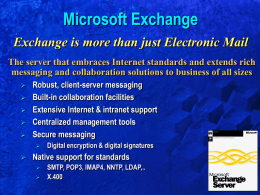 Microsoft® Exchange