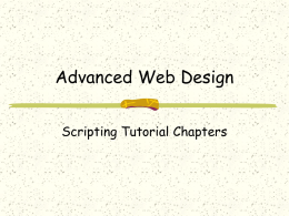 Advanced Web Design