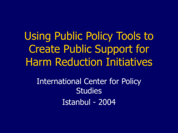 Using Public Policy Tools for Making Change
