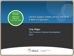 Library supply meets library demand: a Web 2.0 approach